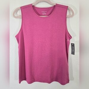 *NWT* Christopher & Banks Pink Sleeveless Top Versatile Work Office Vaca, LP